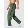 imageG Gradual Mens Athletic Sweatpants with Zipper Pockets Lightweight Quick Dry Mesh Workout Pants Open Bottom for CasualSage Green