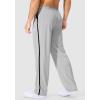 imageG Gradual Mens Athletic Sweatpants with Zipper Pockets Lightweight Quick Dry Mesh Workout Pants Open Bottom for CasualSilvery Gray