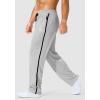 imageG Gradual Mens Athletic Sweatpants with Zipper Pockets Lightweight Quick Dry Mesh Workout Pants Open Bottom for CasualSilvery Gray