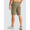 imageG Gradual Mens Casual Shorts 9 Lightweight Golf Shorts for Men Stretch with 3 Pockets Quick Dry Breathable Work ShortsDusty Khaki