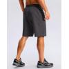 imageG Gradual Mens Casual Shorts 9 Lightweight Hiking Golf Zipper Pockets StretchDark Grey