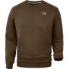 imageG Gradual Mens Fleece Lined Crewneck Sweatshirt Midweight Regular Fit Athletic Workout Warm Pullover Sweater ShirtsApricot Brown