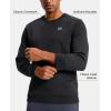 imageG Gradual Mens Fleece Lined Crewneck Sweatshirt Midweight Regular Fit Athletic Workout Warm Pullover Sweater ShirtsBlack