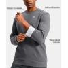 imageG Gradual Mens Fleece Lined Crewneck Sweatshirt Midweight Regular Fit Athletic Workout Warm Pullover Sweater ShirtsGrey