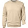 imageG Gradual Mens Fleece Lined Crewneck Sweatshirt Midweight Regular Fit Athletic Workout Warm Pullover Sweater ShirtsKhaki