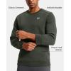 imageG Gradual Mens Fleece Lined Crewneck Sweatshirt Midweight Regular Fit Athletic Workout Warm Pullover Sweater ShirtsOlive Green