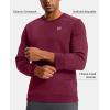 imageG Gradual Mens Fleece Lined Crewneck Sweatshirt Midweight Regular Fit Athletic Workout Warm Pullover Sweater ShirtsRed Berry