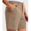 imageG Gradual Mens Golf Dress Shorts 7 Inch Inseam Lightweight Quick Dry Chino Casual Work Shorts for Men with 4 PocketsDark Khaki