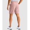 imageG Gradual Mens Golf Dress Shorts 7 Inch Inseam Lightweight Quick Dry Chino Casual Work Shorts for Men with 4 PocketsDusty Pink