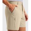 imageG Gradual Mens Golf Dress Shorts 7 Inch Inseam Lightweight Quick Dry Chino Casual Work Shorts for Men with 4 PocketsKhaki