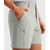 imageG Gradual Mens Golf Dress Shorts 7 Inch Inseam Lightweight Quick Dry Chino Casual Work Shorts for Men with 4 PocketsLight Grey