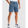 imageG Gradual Mens Golf Dress Shorts 7 Inch Inseam Lightweight Quick Dry Chino Casual Work Shorts for Men with 4 PocketsSlate Blue
