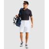 imageG Gradual Mens Golf Dress Shorts 7 Inch Inseam Lightweight Quick Dry Chino Casual Work Shorts for Men with 4 PocketsWhite