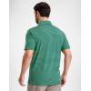 imageG Gradual Mens Golf Shirt Dry Fit Moisture Wicking Perfomance Short Sleeve Striped Polo Shirts for Men Dressy CasualGreen Stripe