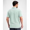 imageG Gradual Mens Golf Shirt Dry Fit Moisture Wicking Perfomance Short Sleeve Striped Polo Shirts for Men Dressy CasualMint Green Stripe