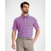 imageG Gradual Mens Golf Shirt Dry Fit Moisture Wicking Perfomance Short Sleeve Striped Polo Shirts for Men Dressy CasualPink Purple Stripe