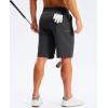 imageG Gradual Mens Golf Shorts 11 Long with 4 Pockets Lightweight Knee Length Elastic Waist Quick Dry Casual Dress Work ShortsBlack