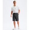 imageG Gradual Mens Golf Shorts 11 Long with 4 Pockets Lightweight Knee Length Elastic Waist Quick Dry Casual Dress Work ShortsBlack