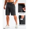 imageG Gradual Mens Golf Shorts 11 Long with 4 Pockets Lightweight Knee Length Elastic Waist Quick Dry Casual Dress Work ShortsBlack