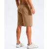 imageG Gradual Mens Golf Shorts 11 Long with 4 Pockets Lightweight Knee Length Elastic Waist Quick Dry Casual Dress Work ShortsDark Khaki