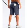 imageG Gradual Mens Golf Shorts 11 Long with 4 Pockets Lightweight Knee Length Elastic Waist Quick Dry Casual Dress Work ShortsDusty Blue