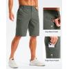 imageG Gradual Mens Golf Shorts 11 Long with 4 Pockets Lightweight Knee Length Elastic Waist Quick Dry Casual Dress Work ShortsGrey Sage