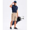 imageG Gradual Mens Golf Shorts 11 Long with 4 Pockets Lightweight Knee Length Elastic Waist Quick Dry Casual Dress Work ShortsLight Khaki