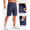 imageG Gradual Mens Golf Shorts 11 Long with 4 Pockets Lightweight Knee Length Elastic Waist Quick Dry Casual Dress Work ShortsNavy