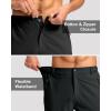 imageG Gradual Mens Hiking Cargo Shorts with 4 Zipper Pockets 9 Quick Dry Lightweight Casual Work Shorts for Men Golf FishingBlack