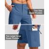 imageG Gradual Mens Hiking Cargo Shorts with 4 Zipper Pockets 9 Quick Dry Lightweight Casual Work Shorts for Men Golf FishingBlue