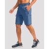 imageG Gradual Mens Hiking Cargo Shorts with 4 Zipper Pockets 9 Quick Dry Lightweight Casual Work Shorts for Men Golf FishingBlue