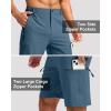 imageG Gradual Mens Hiking Cargo Shorts with 4 Zipper Pockets 9 Quick Dry Lightweight Casual Work Shorts for Men Golf FishingDark Blue
