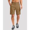imageG Gradual Mens Hiking Cargo Shorts with 4 Zipper Pockets 9 Quick Dry Lightweight Casual Work Shorts for Men Golf FishingDark Khaki
