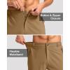 imageG Gradual Mens Hiking Cargo Shorts with 4 Zipper Pockets 9 Quick Dry Lightweight Casual Work Shorts for Men Golf FishingDark Khaki