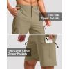 imageG Gradual Mens Hiking Cargo Shorts with 4 Zipper Pockets 9 Quick Dry Lightweight Casual Work Shorts for Men Golf FishingDusty Khaki