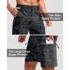 imageG Gradual Mens Hiking Cargo Shorts with 4 Zipper Pockets 9 Quick Dry Lightweight Casual Work Shorts for Men Golf FishingGrey Camo