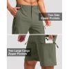 imageG Gradual Mens Hiking Cargo Shorts with 4 Zipper Pockets 9 Quick Dry Lightweight Casual Work Shorts for Men Golf FishingGrey Sage