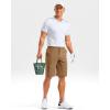imageG Gradual Mens Shorts 11 Lightweight Casual Shorts for Men with 3 Pockets Summer Quick Dry Breathable Golf ShortsHeather Dark Khaki