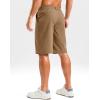 imageG Gradual Mens Shorts 11 Lightweight Casual Shorts for Men with 3 Pockets Summer Quick Dry Breathable Golf ShortsHeather Dark Khaki