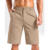 imageG Gradual Mens Shorts 11 Lightweight Casual Shorts for Men with 3 Pockets Summer Quick Dry Breathable Golf ShortsHeather Khaki