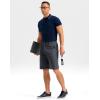 imageG Gradual Mens Shorts 11 Lightweight Casual Shorts for Men with 3 Pockets Summer Quick Dry Breathable Golf ShortsHeather Steel Gray