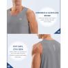 imageG Gradual Mens Workout Tank Tops Sleeveless Muscle Shirts Summer UPF 50 Quick Dry Shirts for Men Athletic Running GymLight Grey