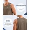 imageG Gradual Mens Workout Tank Tops Sleeveless Muscle Shirts Summer UPF 50 Quick Dry Shirts for Men Athletic Running GymTaupe