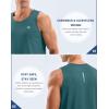 imageG Gradual Mens Workout Tank Tops Sleeveless Muscle Shirts Summer UPF 50 Quick Dry Shirts for Men Athletic Running GymTeal