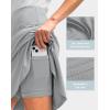 imageG Gradual Skorts Skirts for Women with 5 Pockets 20 Knee Length Golf Skirt Modest Long Tennis Athletic Skirts for WomenGull Grey