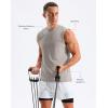 imageG Gradual Sleeveless Shirts for Men Workout Tank Tops Moisture Wicking Mens Muscle Shirt for Gym Beach Summer CasualWarm Ash Grey