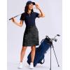 imageG Gradual Womens 20 Knee Length Golf Skirt Skort 4 Side Pockets Stretch High Waisted Tummy Control Skirt with ShortBlack Camo