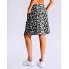 imageG Gradual Womens 20 Knee Length Golf Skirt Skort 4 Side Pockets Stretch High Waisted Tummy Control Skirt with ShortBlack Flower
