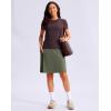 imageG Gradual Womens 20 Knee Length Golf Skirt Skort 4 Side Pockets Stretch High Waisted Tummy Control Skirt with ShortGrey Sage