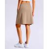 imageG Gradual Womens 20 Knee Length Golf Skirt Skort 4 Side Pockets Stretch High Waisted Tummy Control Skirt with ShortKhaki
